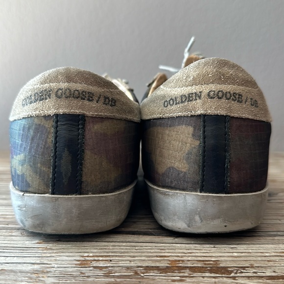 Golden Goose Suede Camo Sneakers Size 39 - Picture 9 of 11